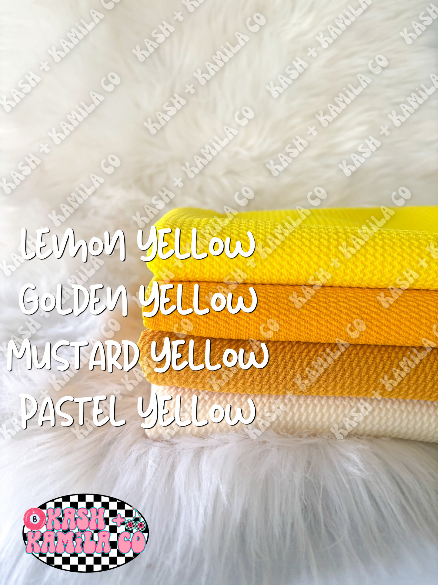 MTO Yellow Shade Bows & Piggies (Clip/Nylon)