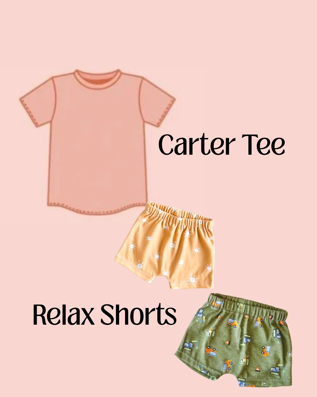 CUSTOM | Carter Tee & Relax Shorts Set