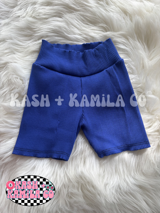 RTS Royal Blue Biker Shorts 12-18m