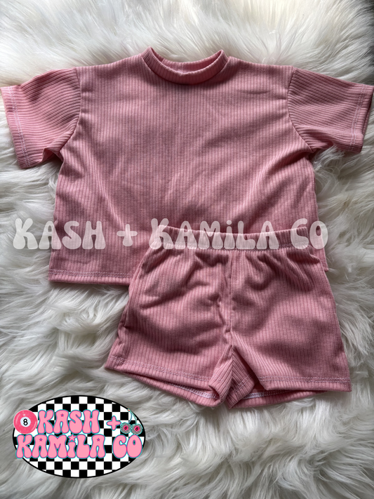 RTS Bubblegum Pink Comfy Set 3-6m