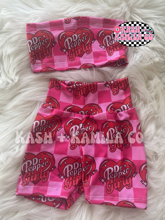 RTS Dr Pepper Girly Biker Shorts 6-9m