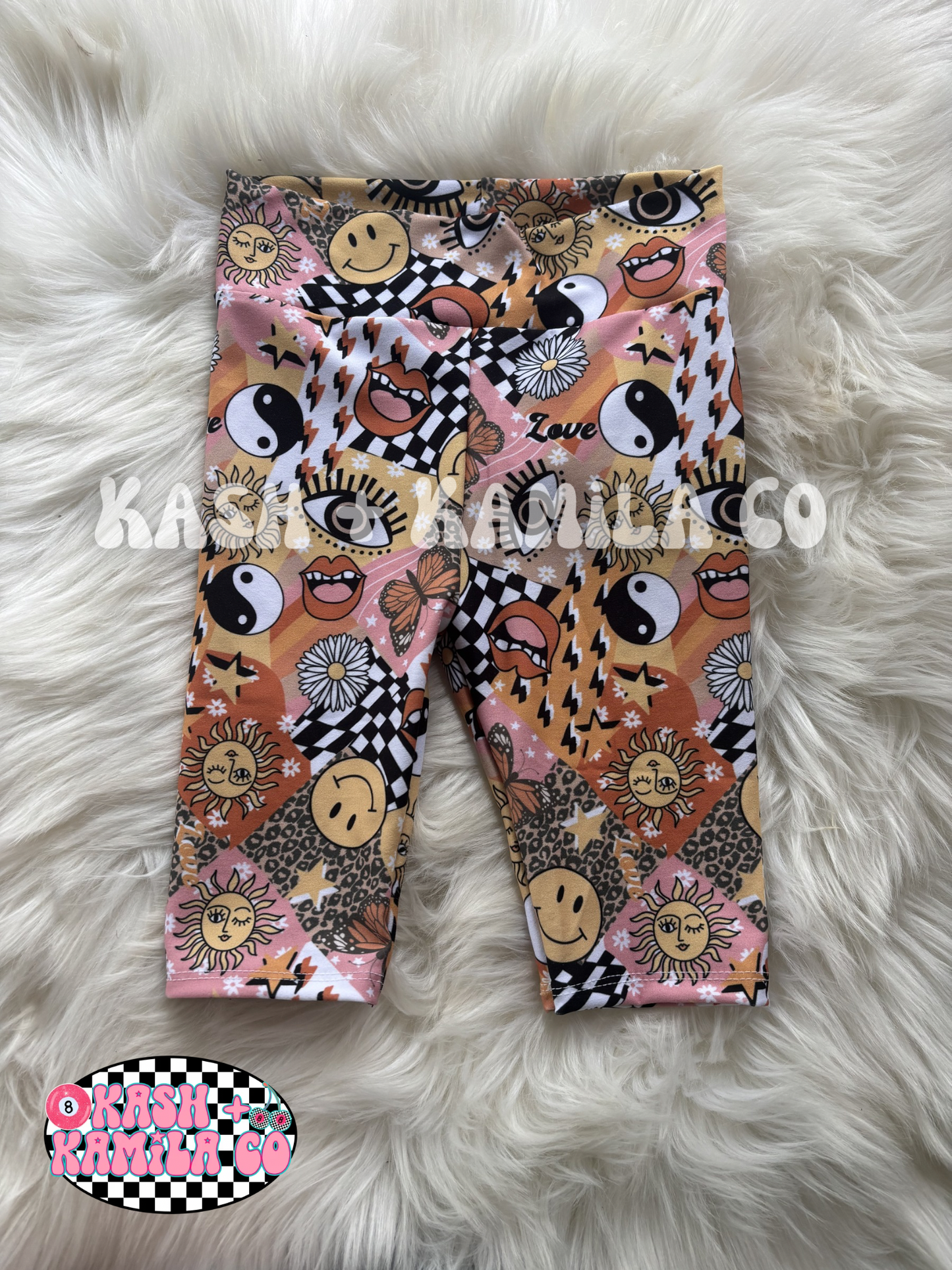 RTS Biker Shorts Retro Mashup 4T