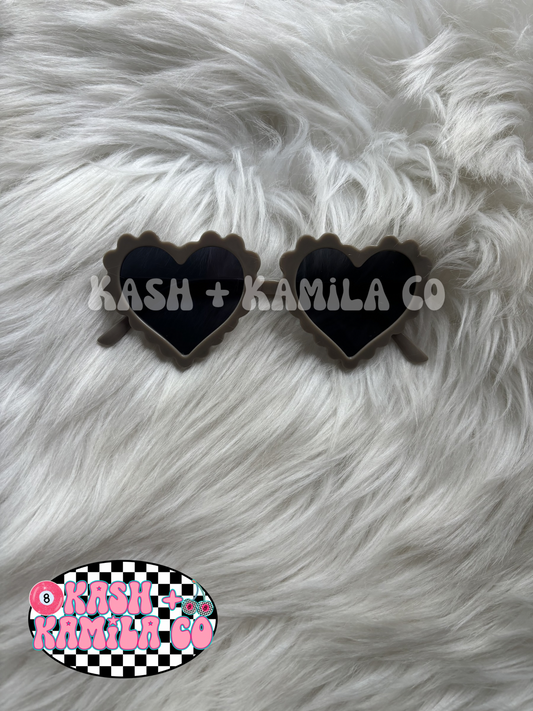 RTS Heart Sunglasses Taupe