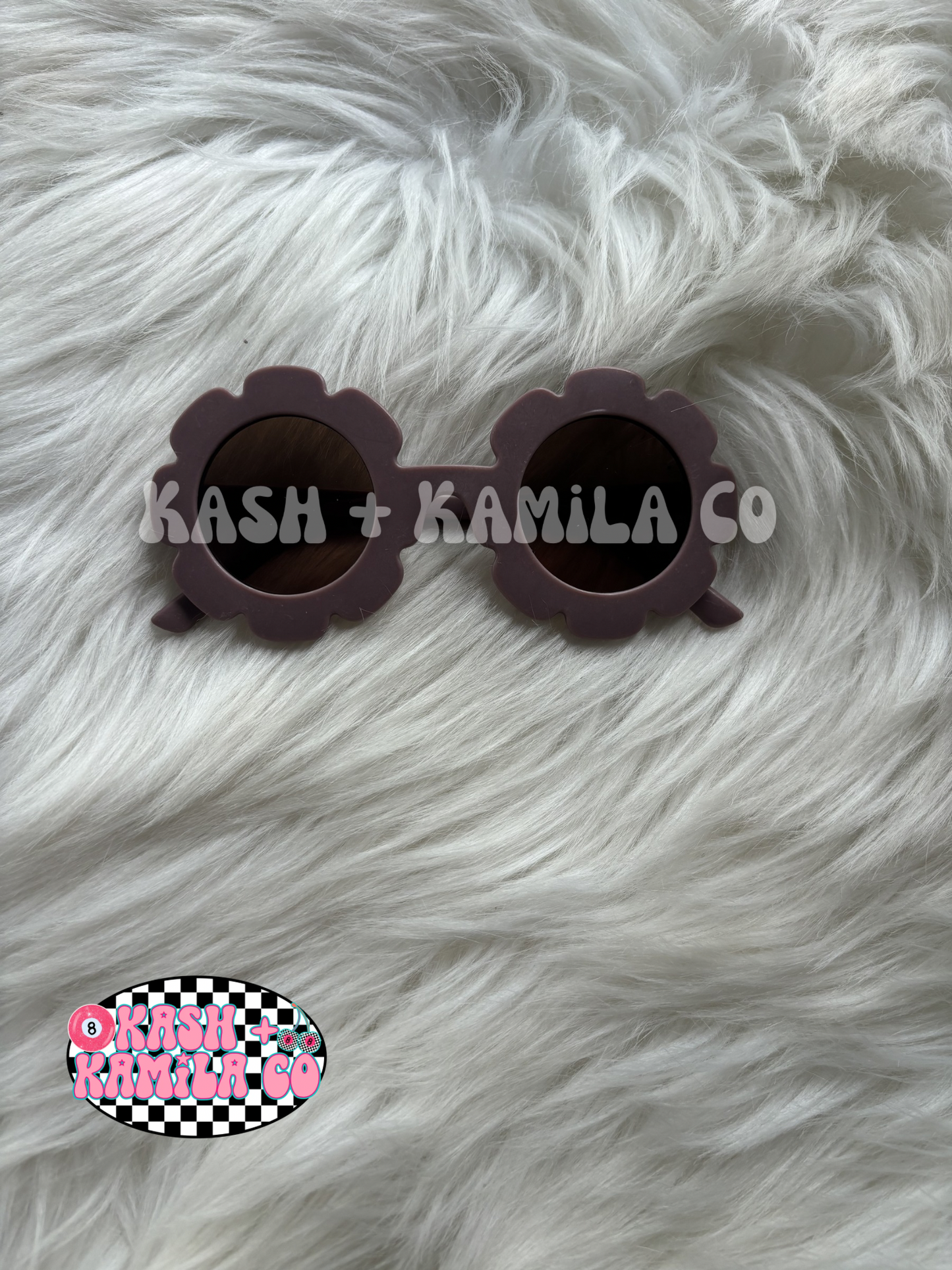 RTS Flower Sunglasses Dk Mauve