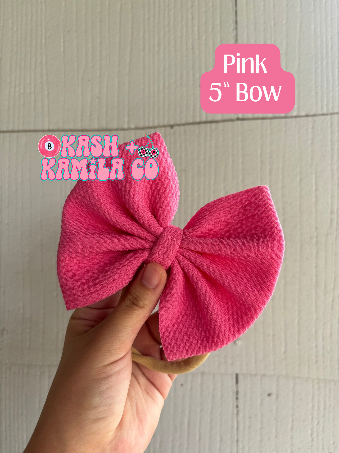 MTO Pink Shade Bows & Piggies (Clip/Nylon)