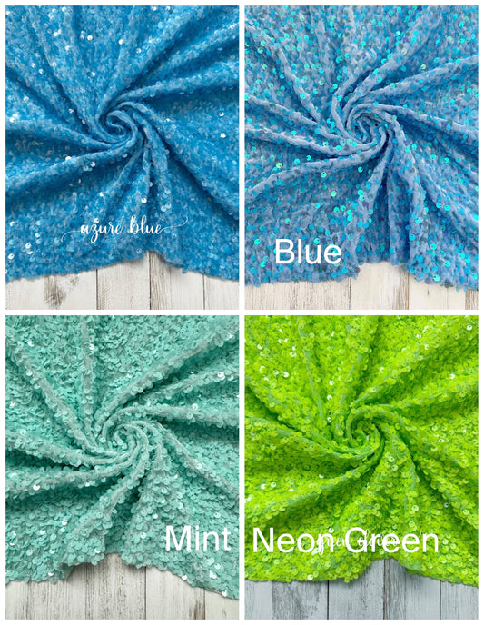 Sequins (3) | Bows & Piggies (Clip/Nylon)