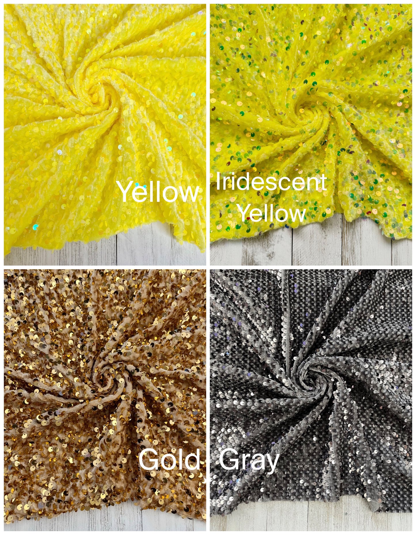 Sequins Bows & Piggies (4) | (Clip/Nylon)