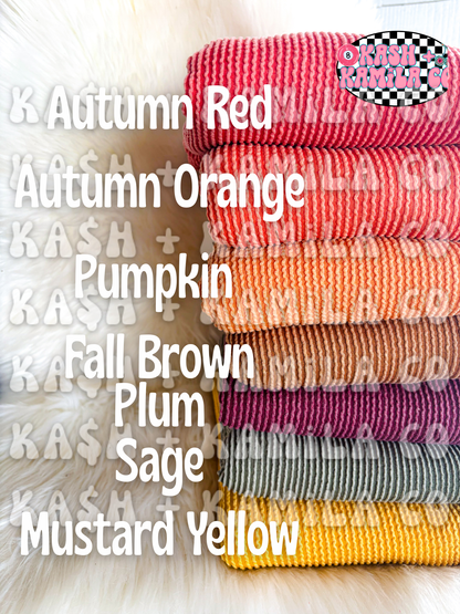 NEW URBAN RIB -Fall Colors(1) | Bows & Piggies (Clip/Nylon)